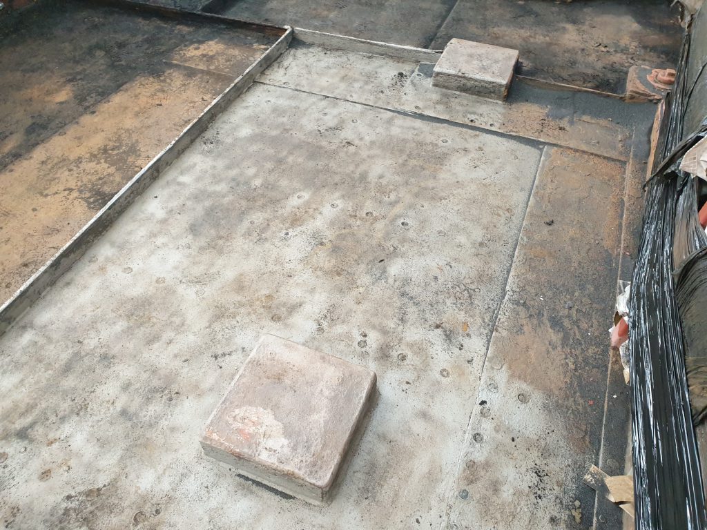 Cooper Painting Contractors Ltd sand blast the steel deck